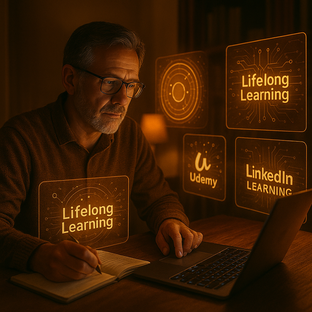 Berufliche Weiterbildung durch Online-Kurse wie Coursera und Udemy