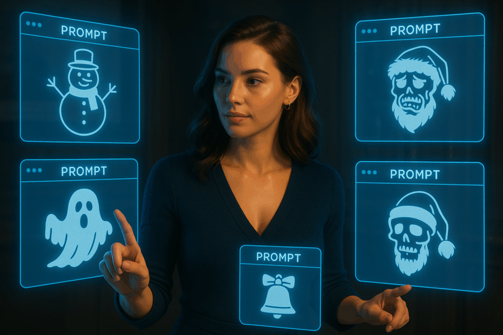 Lisa erklärt KI – futuristischer Weihnachtsworkshop